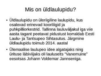 Üldlaulupidu #2