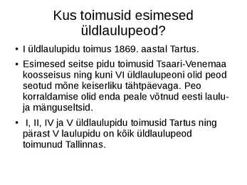 Üldlaulupidu #5