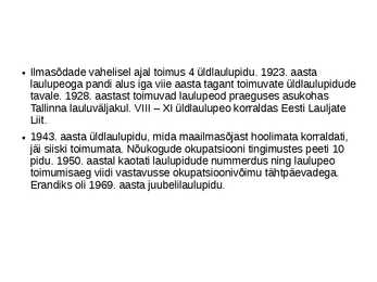 Üldlaulupidu #6