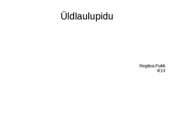 Üldlaulupidu