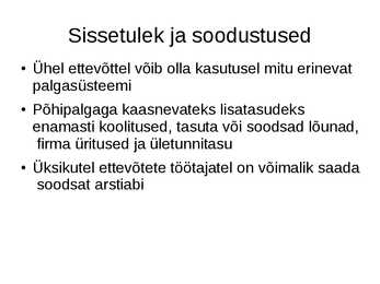 Koka kutseala kirjeldus #6