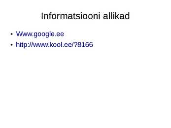 Koka kutseala kirjeldus #9