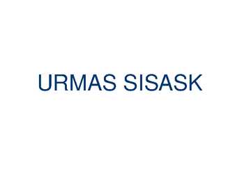 URMAS SISASK