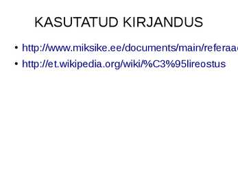 NAFTAREOSTUS TAGAJÄRJED JA NENDE LIKVIDEERIMINE #9