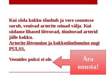 Veresooned ja vereringe #12