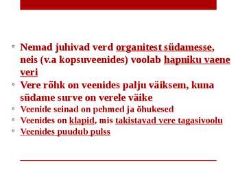 Veresooned ja vereringe #10