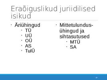 Presentatsioon-Äriõigus #13