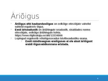 Presentatsioon-Äriõigus #9
