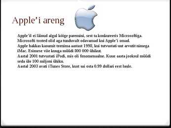 Apple Powerpoint esitlus #4