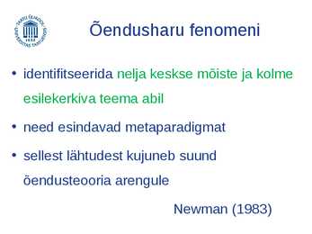 Õendusteaduse kesksed mõisted ja nendevahelised seosed #9