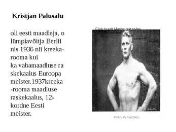 Eesti olümpiavõitjad #6