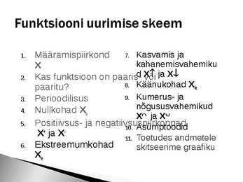 Funktsiooni uurimine skeemi järgi #2