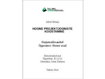 HOONE PROJEKTJOONISTE KOOSTAMINE