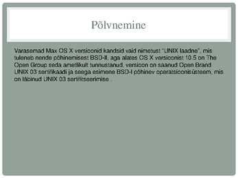 Mac OSX #4