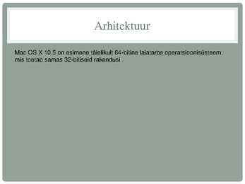 Mac OSX #6