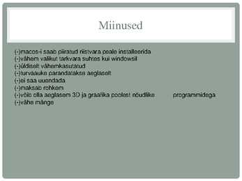 Mac OSX #10