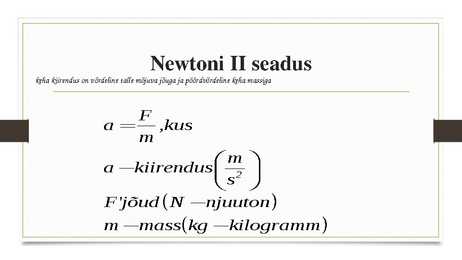 Newtoni seadused #5