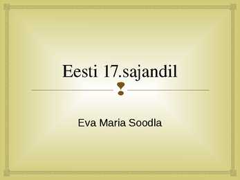 Eesti 17 sajandil