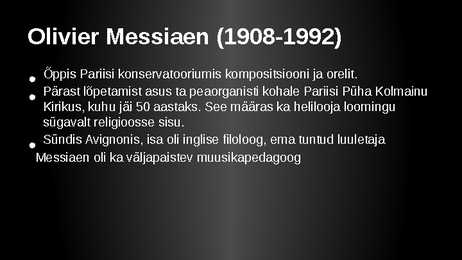 Euroopa muusika 20-sajandi keskel #7