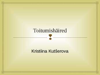 Toitumishäired