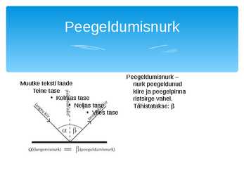Valguse peegeldamine #4