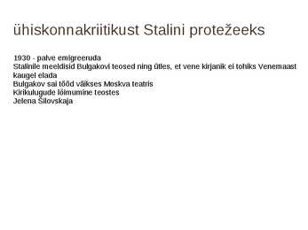 Stalin ja Bulgakov #5