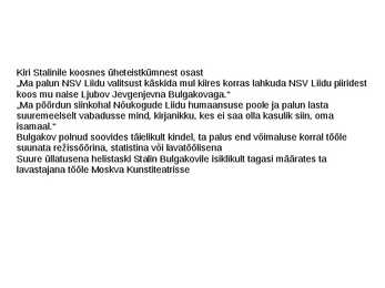Stalin ja Bulgakov #7