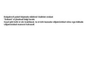 Stalin ja Bulgakov #8