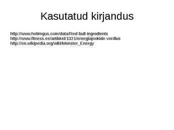 Energiajoogid #12