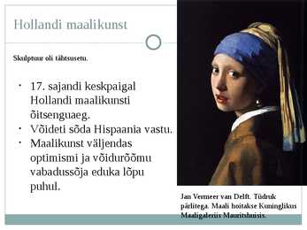 Hollandi kunst 17-sajandil #3