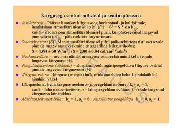 Kiirgusbilanss #4