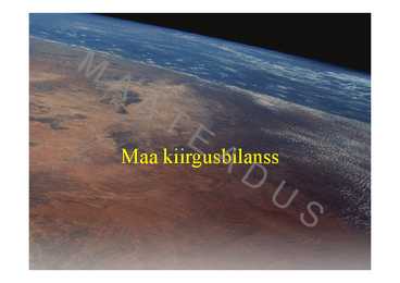 Kiirgusbilanss