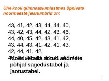 Statistika #11