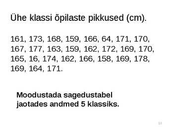 Statistika #13