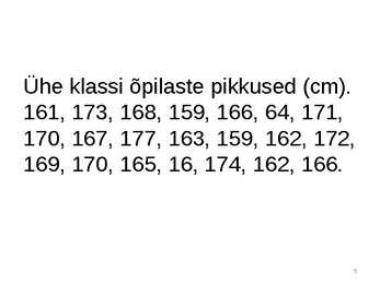 Statistika #5