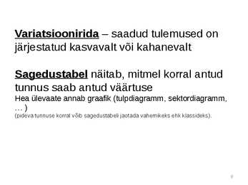 Statistika #8