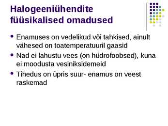 Halogeeniühendid #4