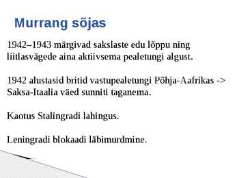 Teise maailmasõja käik aastail 1942–1945 #2
