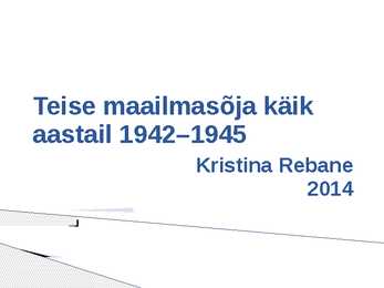 Teise maailmasõja käik aastail 1942–1945