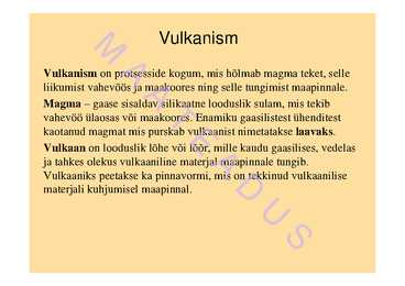 Vulkanism-maavärinad