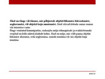 Jõud #3