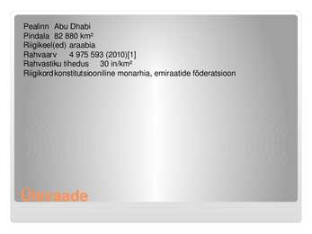 Araabia Ühendemiraadid #2