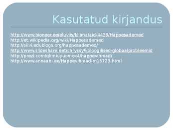 Happevihmad ja osooniaugud #13