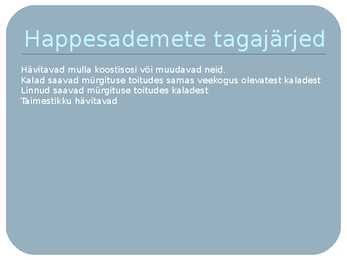 Happevihmad ja osooniaugud #4
