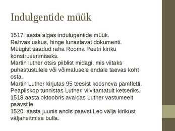 Reformatsioon #3