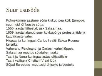 Reformatsioon #6