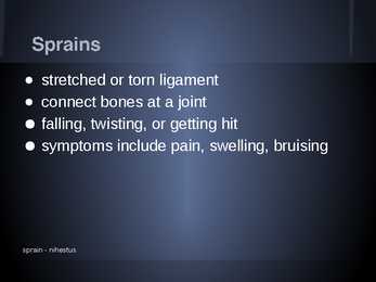 Sports injuries #3