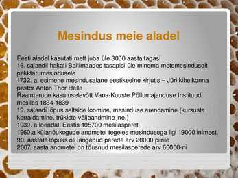 Mesi meie laual #4