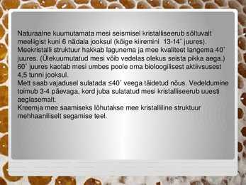 Mesi meie laual #8
