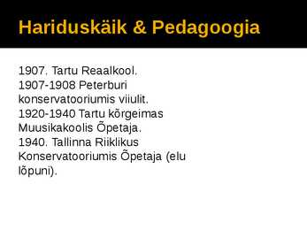 Heino Elleri eluloost esitlus #3